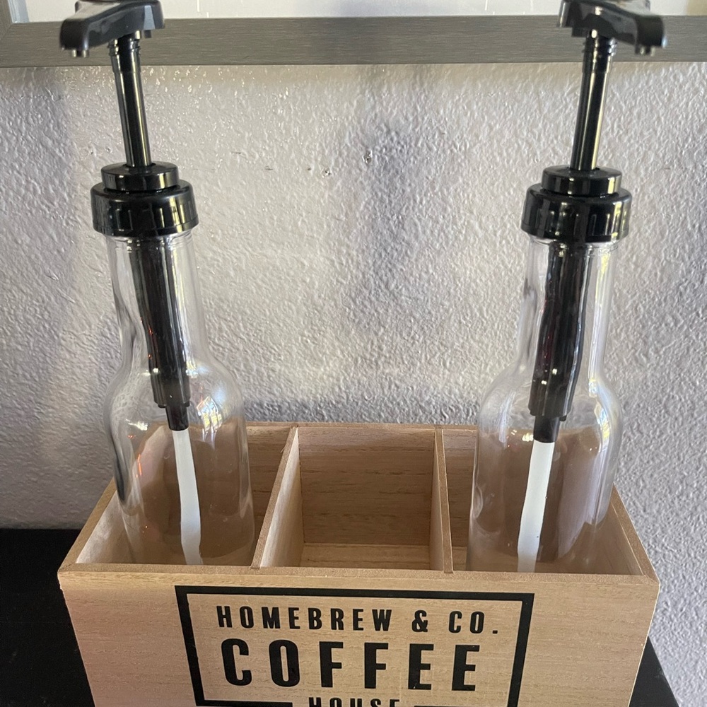 Target bullseye coffee pumps and stand